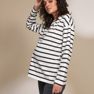 Maternity Long Sleeve Top Breastfeeding Long Sleeve T-Shirt image 3