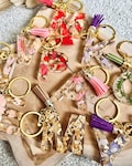 Resin letter key ring product logo