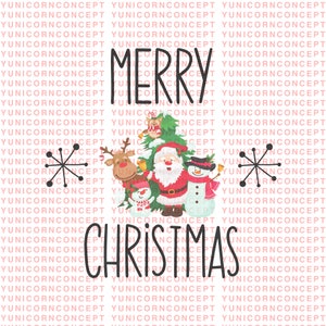 Merry Christmas svg, Christmas SVG, Digital cut file, winter svg, Merry Christmas svg, christmas tree svg, hand lettered, commercial use OK