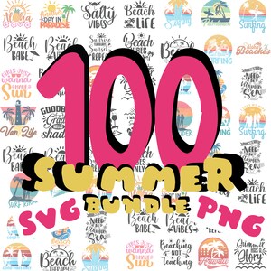 Summer Bundle SVG, Beach Svg, Summertime svg, Funny Beach Quotes Svg, Summer Cut Files, Summer Quotes Png, Svg files for cricut, Silhouette
