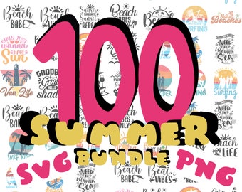 Summer Bundle SVG, Beach Svg, Summertime Svg, Funny Beach Quotes Svg ...