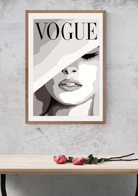 Vogue Fashion Poster I Wall Decor for Women I Vintage Etsy