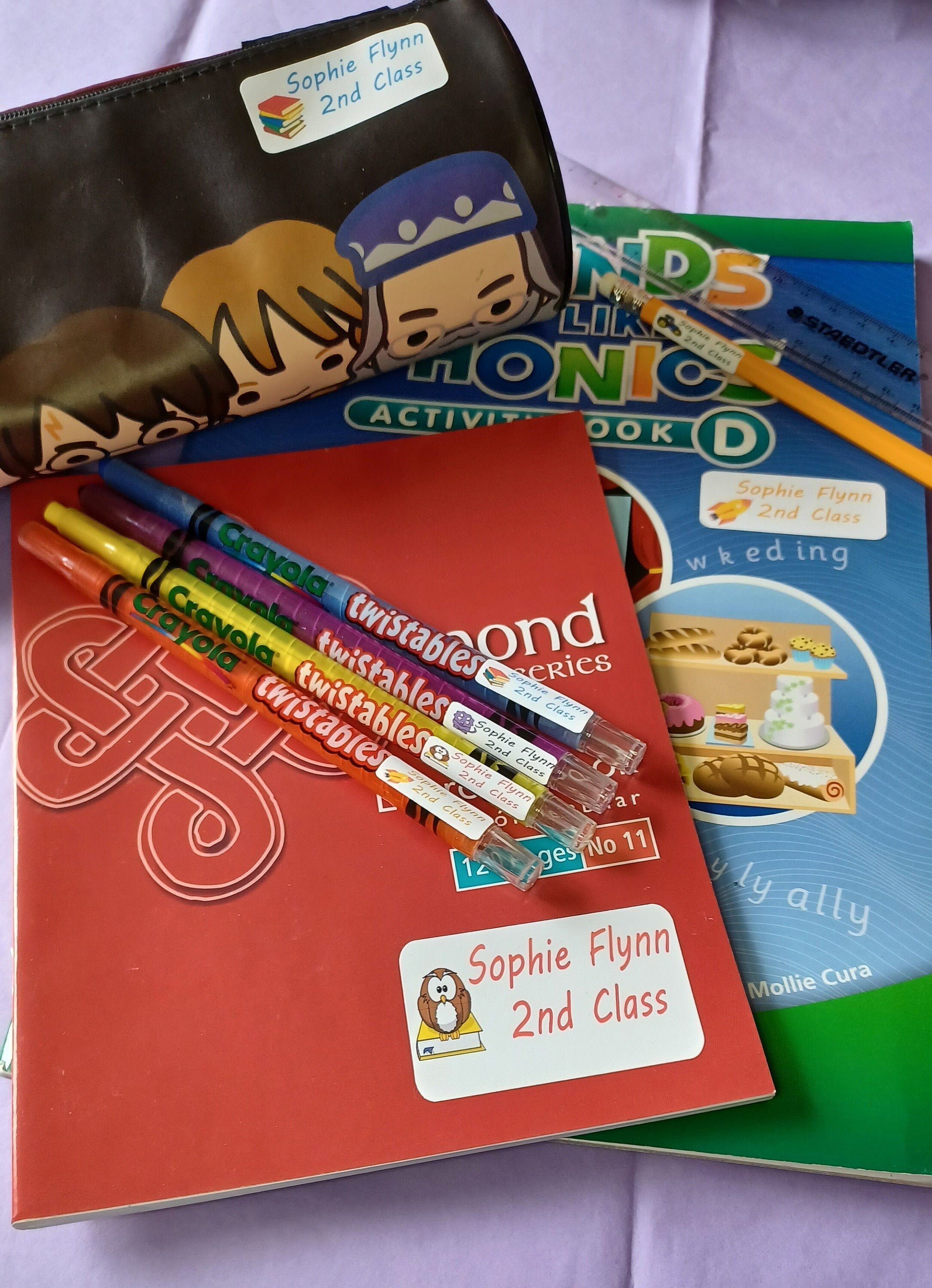 Sticker Name Tags - Print Writing