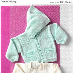 Vintage Baby Cardigan Knitting Pattern: Children&#39;s Hooded Sweater (PDF Download)