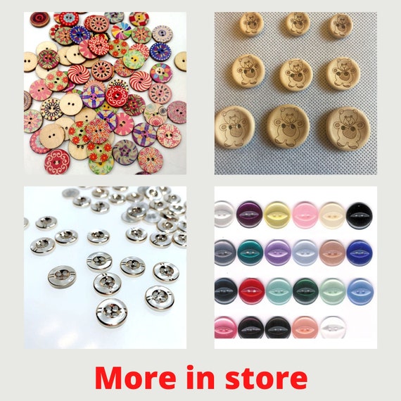 20Pcs Wood Sewing Toggle Buttons for Craft Embellishments 