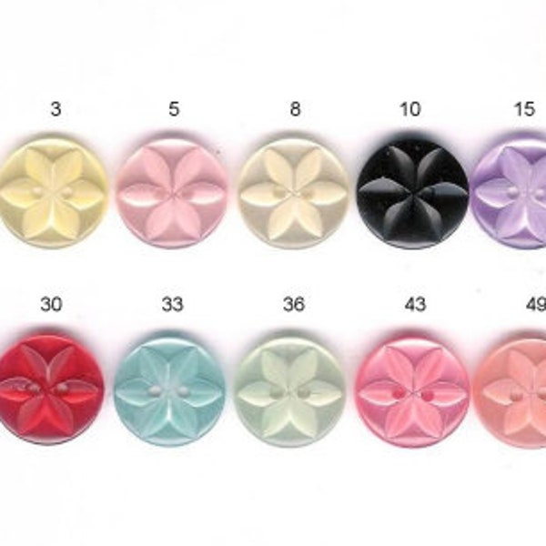 Baby Buttons | Star Buttons | Plastic  Buttons | Baby Cardigan Knitting | Novelty Craft Supplies | Crafting Packs Of 10 Or 20 | 2 Holes