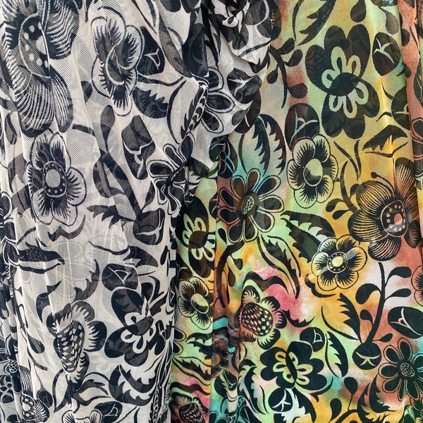 Hawaiian Print Spandex Fabric - Etsy