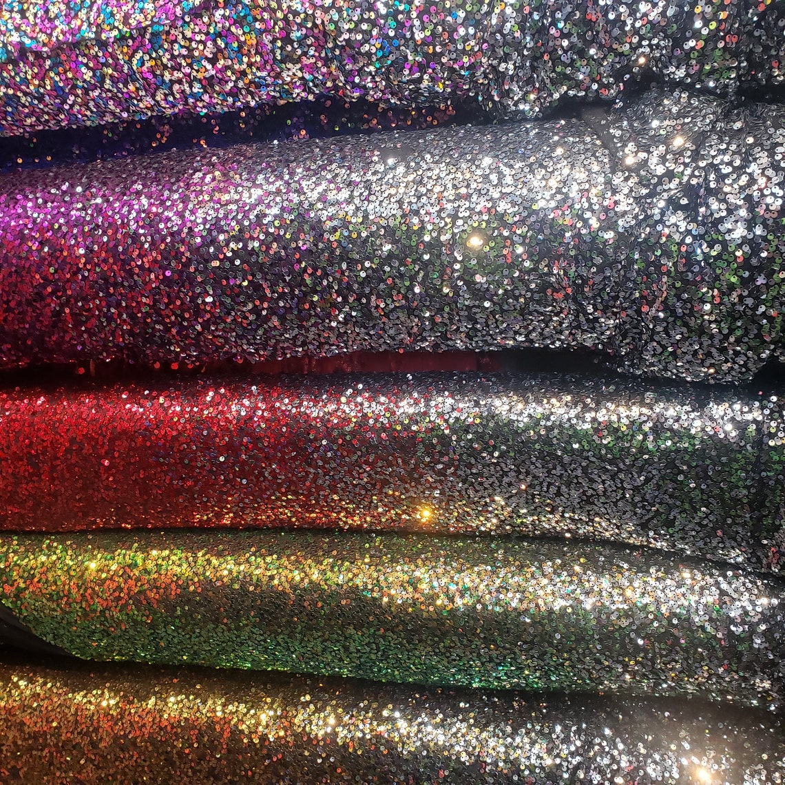 Ombre 4 Way Stretch Mesh Sequin Fabric Sold by the Yard Etsy