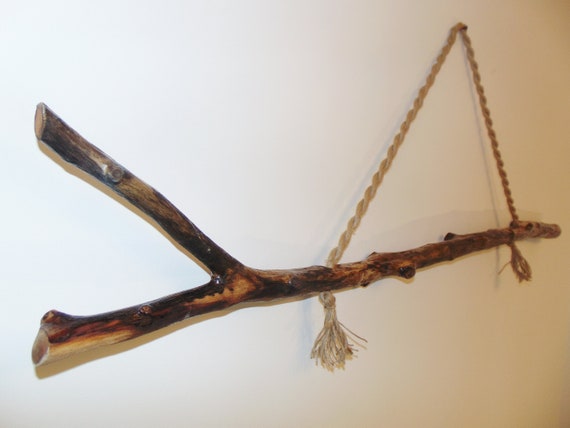 Branche En Bois Flotté à Suspendre - 83 Cm Avec 6 Crochets - Décoration Murale Naturelle Pour Noël Ou Toute L'année
