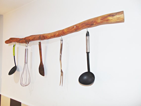 Cintres muraux de cuisine.cintres en bois flotté, cintre dessuie-tout,  cintres rustiques, support de cuillère en bois, crochet doutils de cuisine  -  France