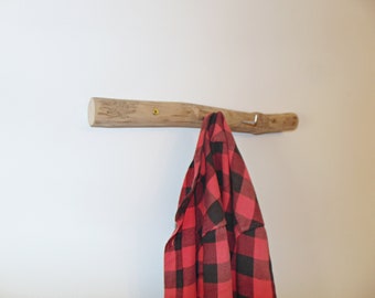 Rack de madera COAT & HAT driftwood, Rack de madera.gancho rústico, rack de pared único