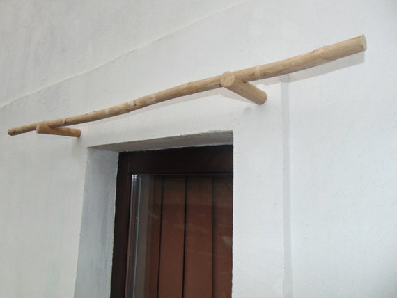 wooden curtain pole