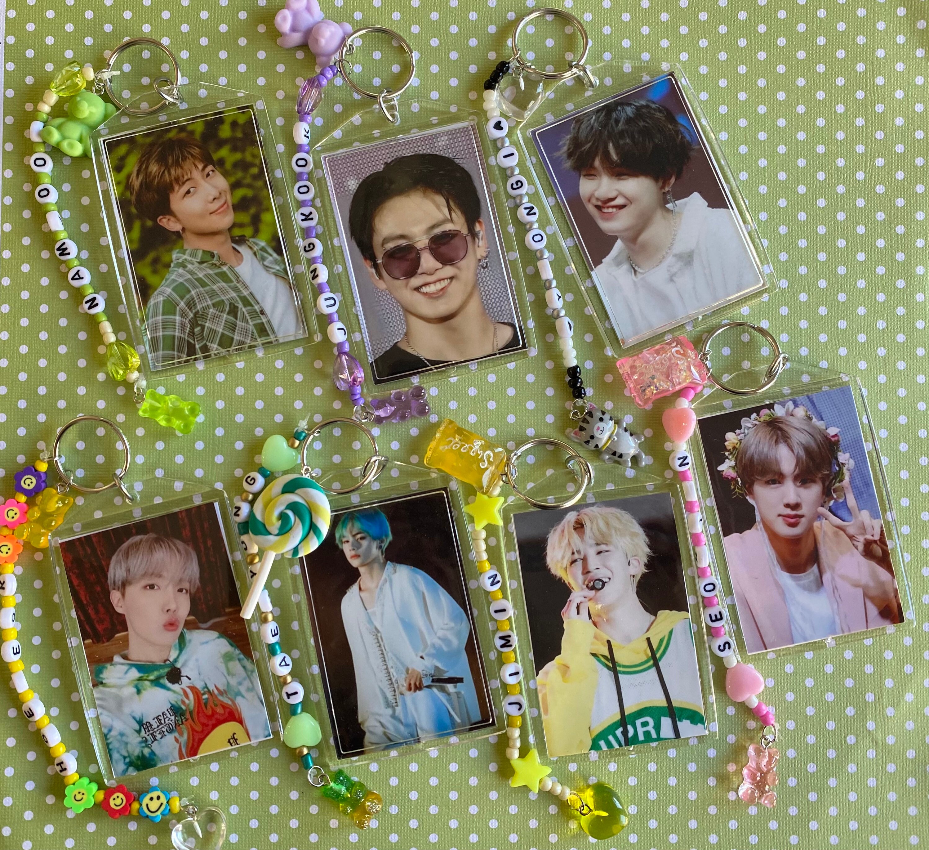 BTS inspired Double sided bias keychains