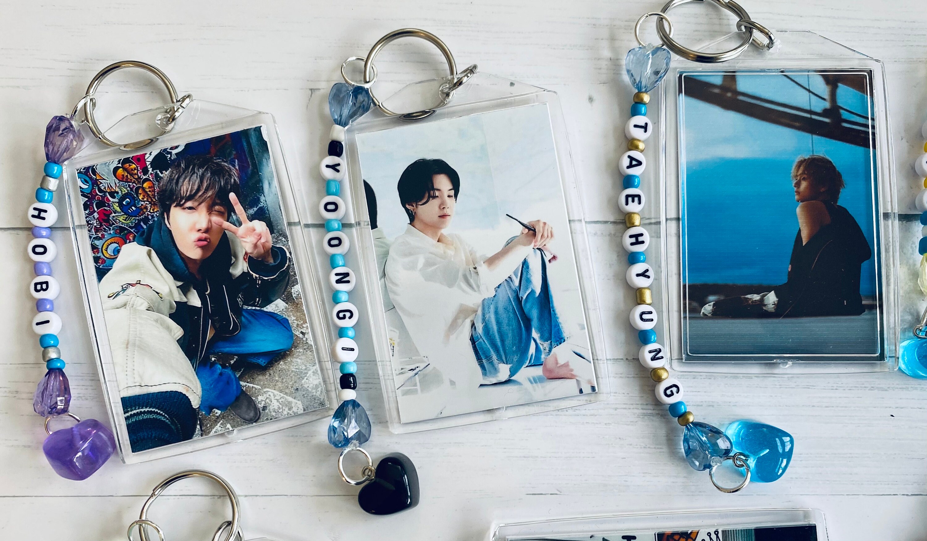 BTS Inspired Bias Keychains, Double Sided K-pop Keychains, K BTS Inspired Bias Keychains, Double Sided K-pop Keychains, K