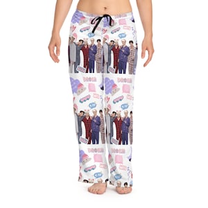 Purple BTS Collage Unisex Adult One Piece Onesie Pajamas - K