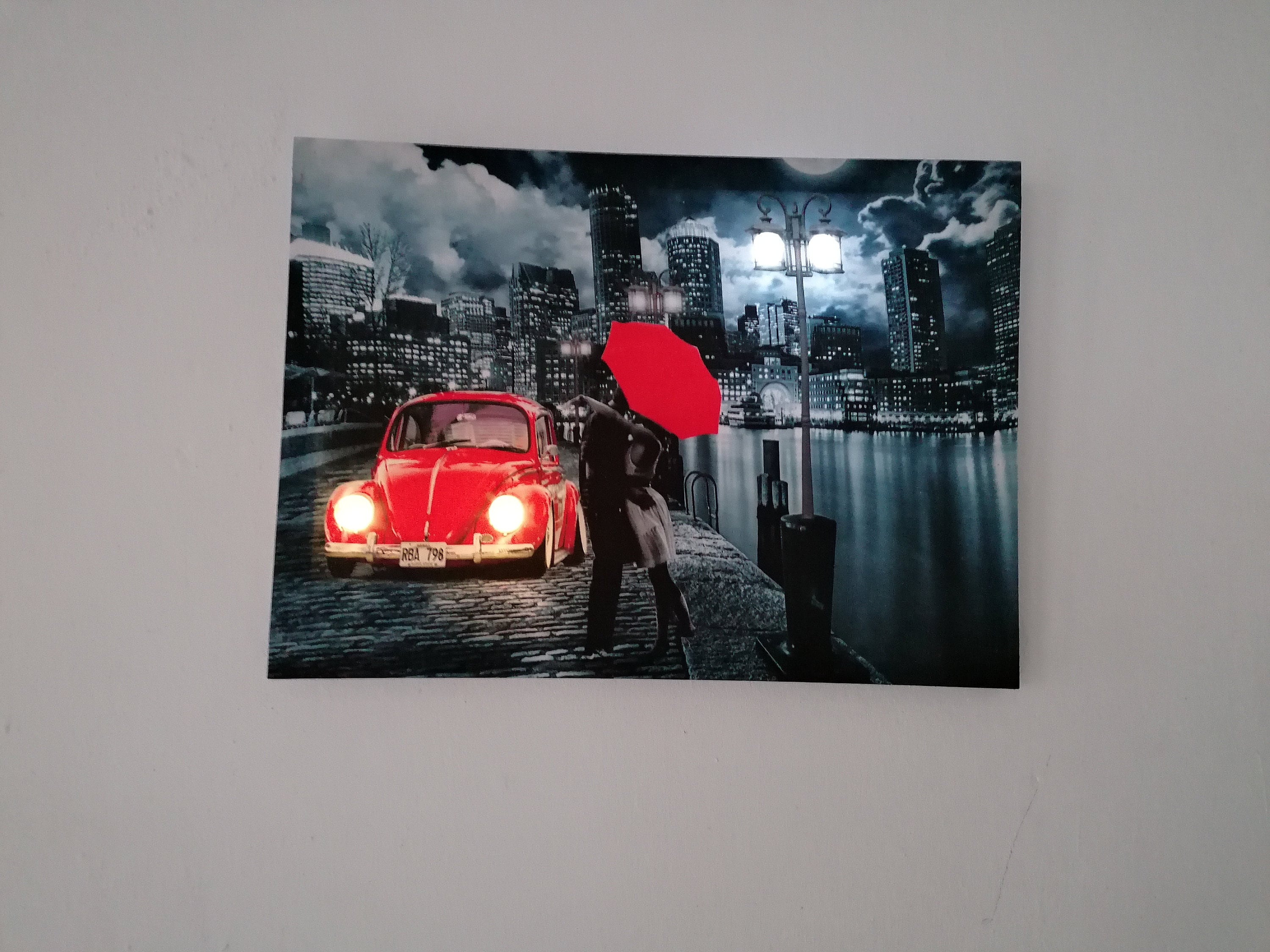 Led wall art decoration printed pictures Etsy