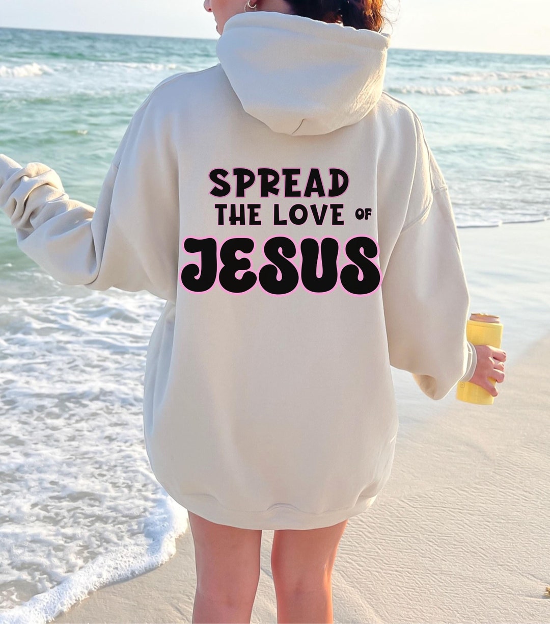 Easter Is For Jesus Graphic Fleece Sweatshirts.