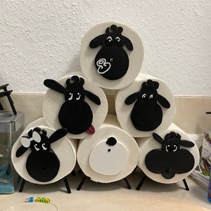 Toilet paper sheep for the bathroom