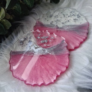 Handmade Blush Pink & clear Geode Resin Coasters | Unconditional | Wedding Favours | Homemade | Newhome Home decor | Housewarming First Home