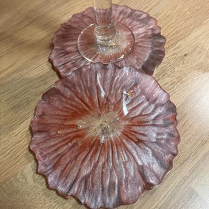 Blush Pink Agate Geode Resin Coaster | Handmade Clear & Pink Peony Design, Bespoke Home Decor | Wine Drinks Coaster | Housewarming Gift