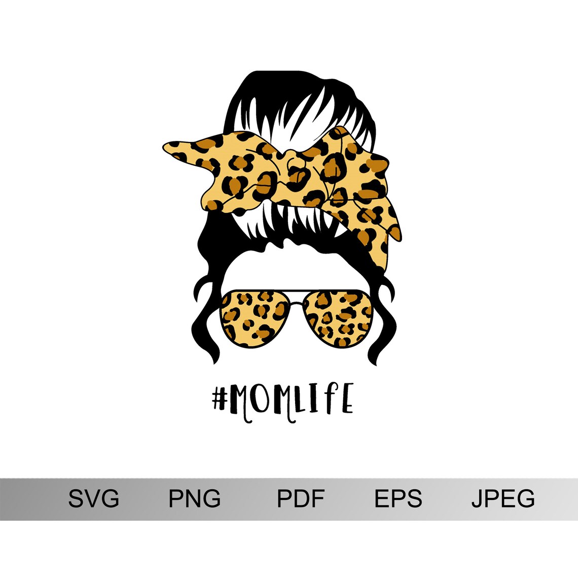 Mom Life Leopard Svg momlife Svg Mothers Day Svg Momlife | Etsy