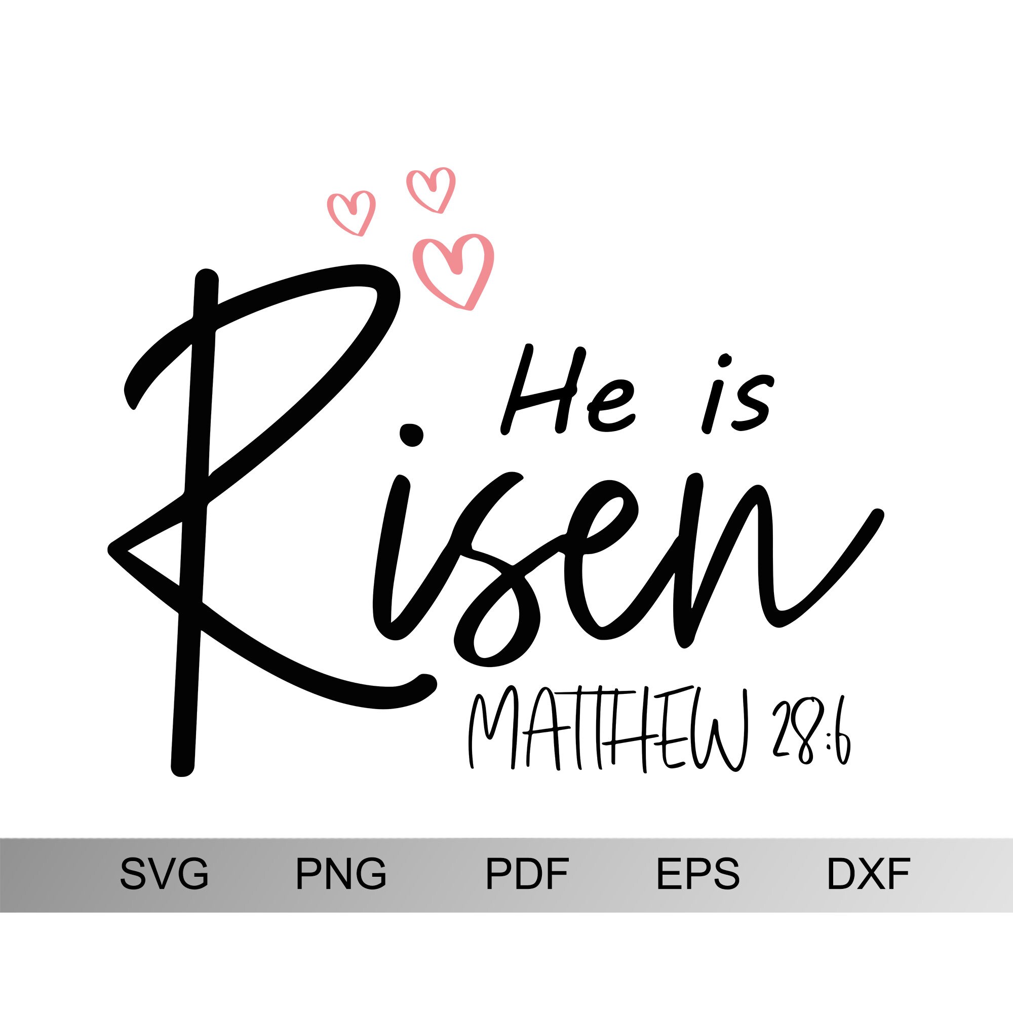 He is Risen Svg Risen Svg He is Risen Svg Files Printable Etsy