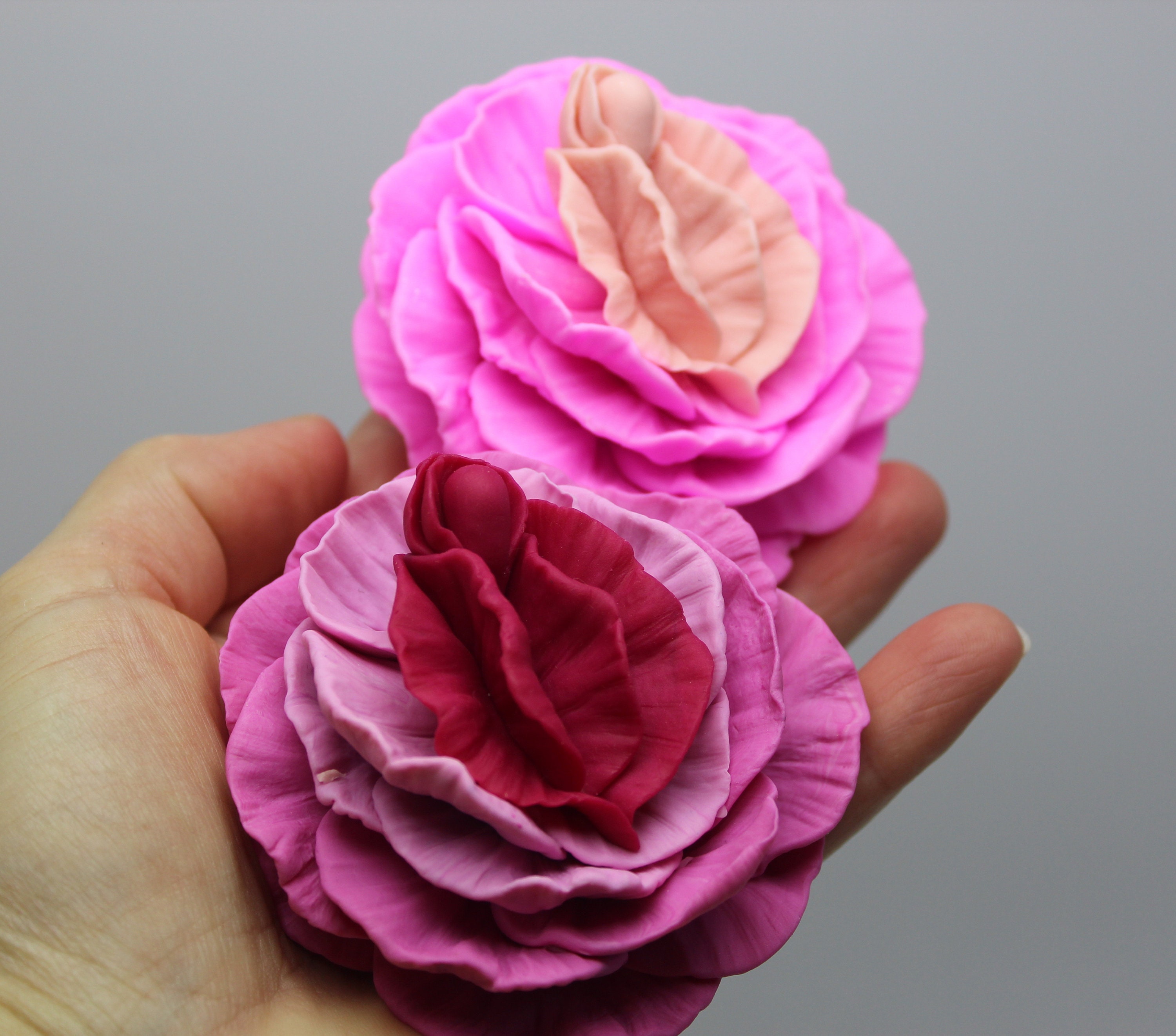 Rose Peony Flower Silicone Molds 7-Count – FUNSHOWCASE