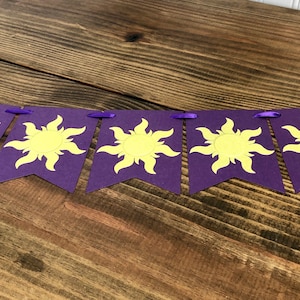 Rapunzel birthday banner, Tangled sun banner, Rapunzel sun banner, sun banner, princess banner, Sun theme party, Long hair princess