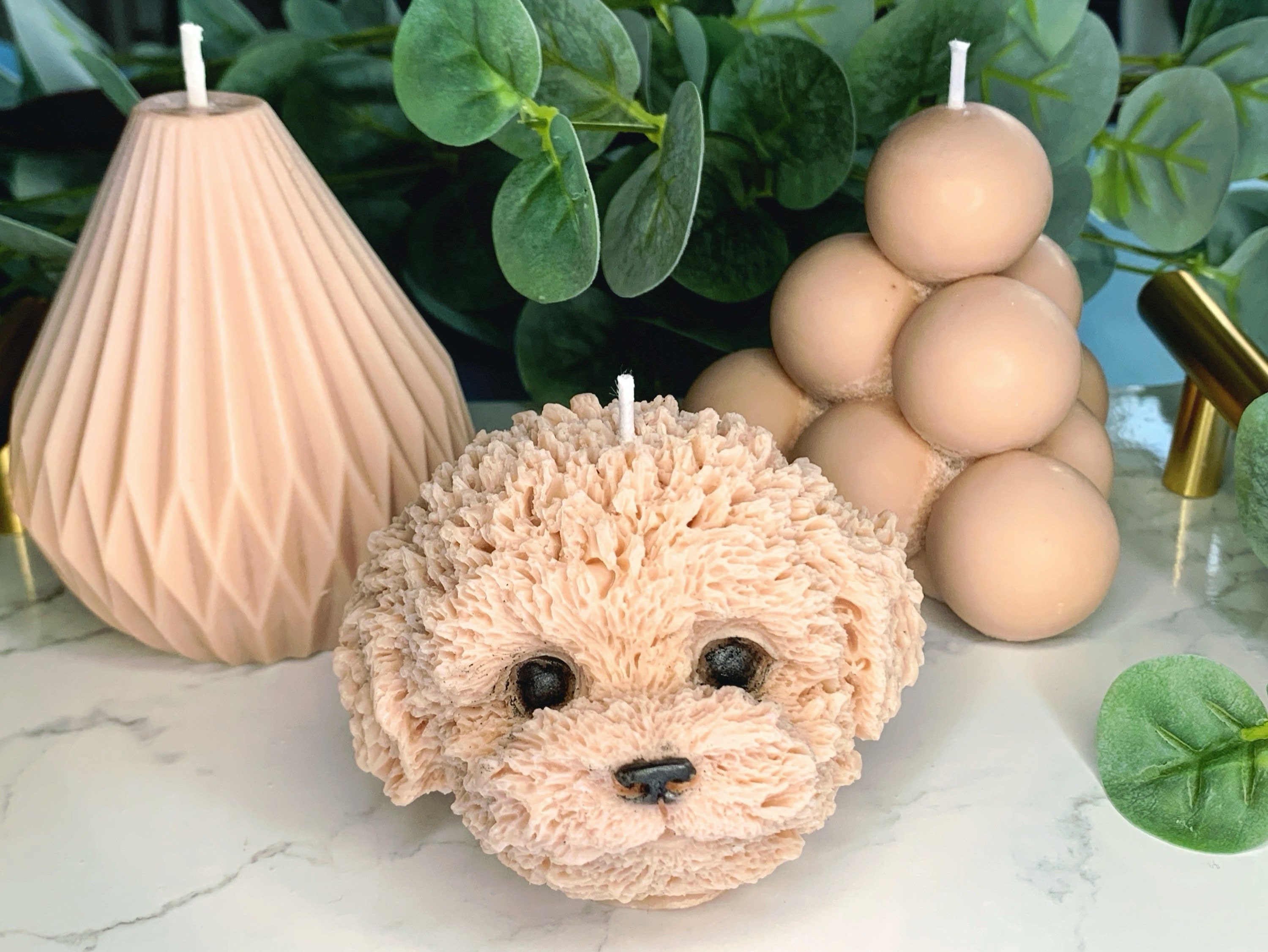 Dog candle Doggie Home Decor Gift Idea Table Etsy