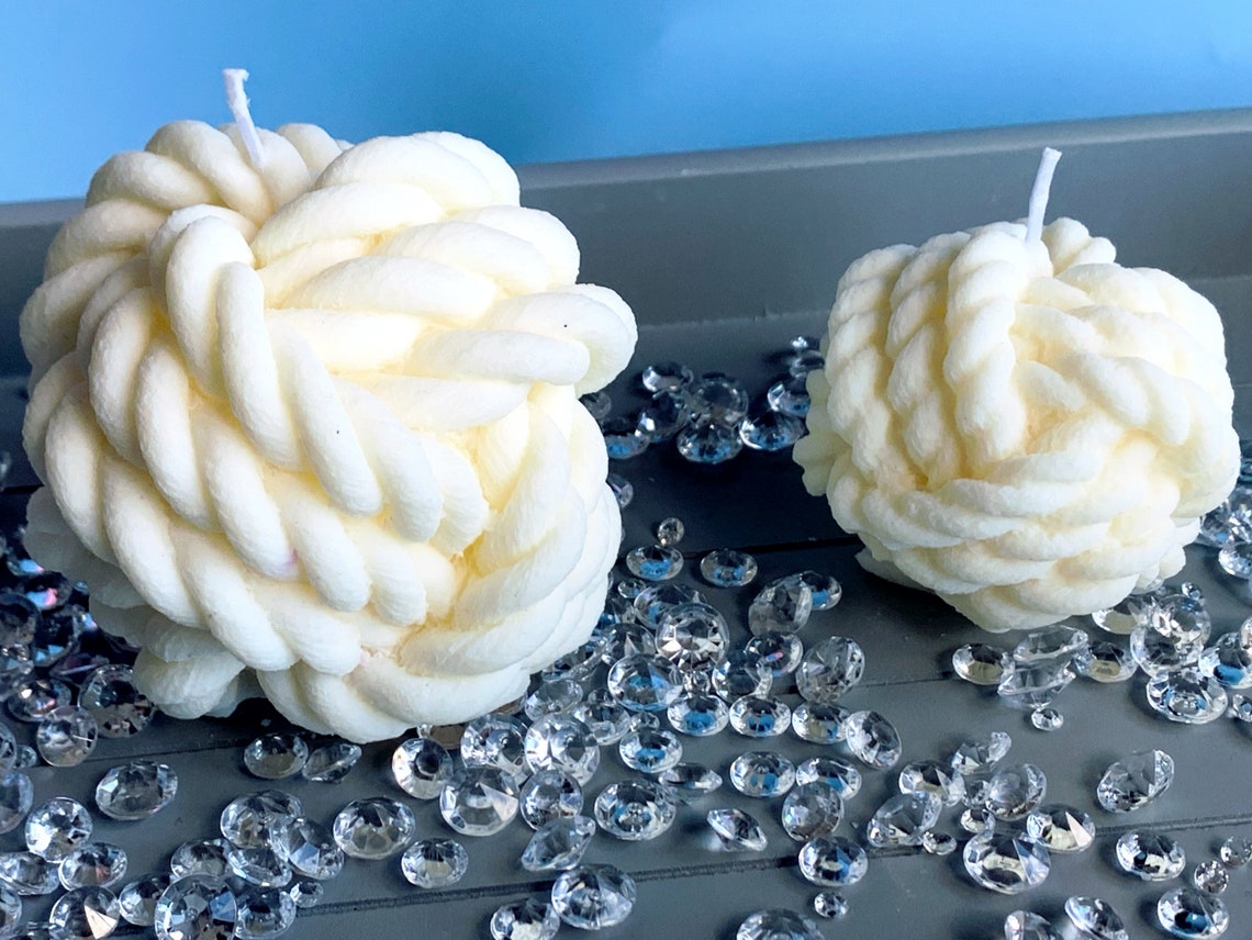 Knot Candle 2 Sizes Knot Candle Luxury Scented Gift Etsy
