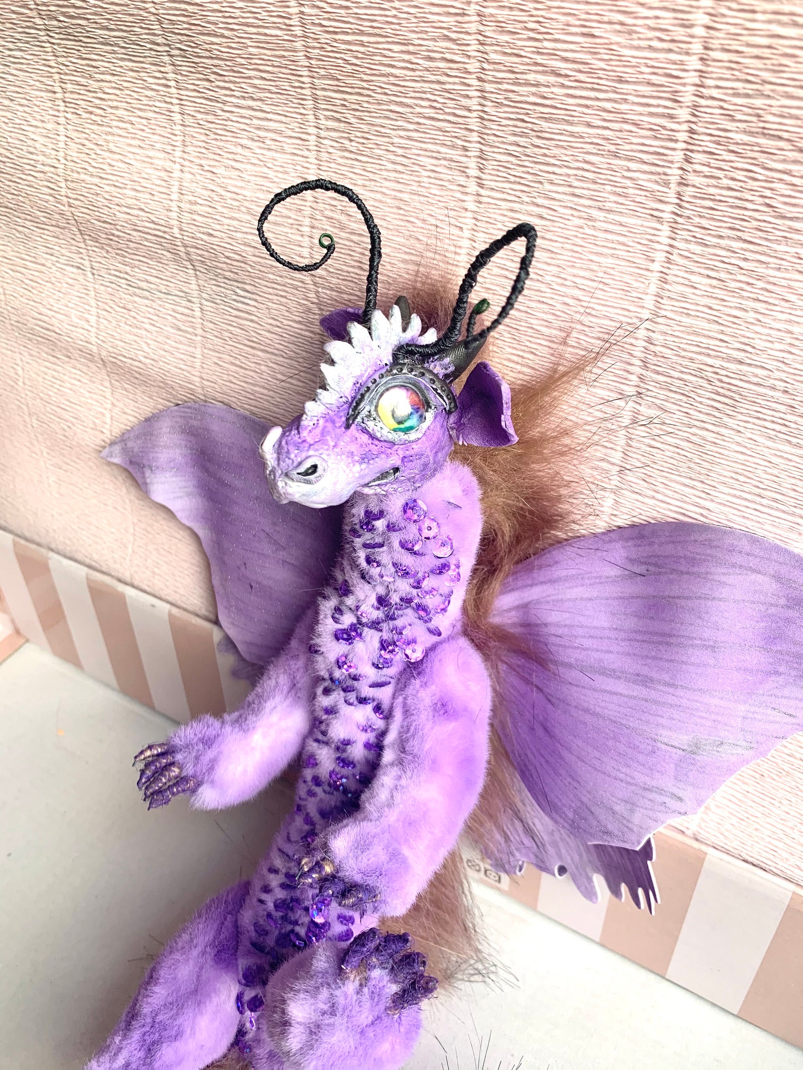 Dragon Plush Sisu dragon Soft Sculpture Art Doll Etsy