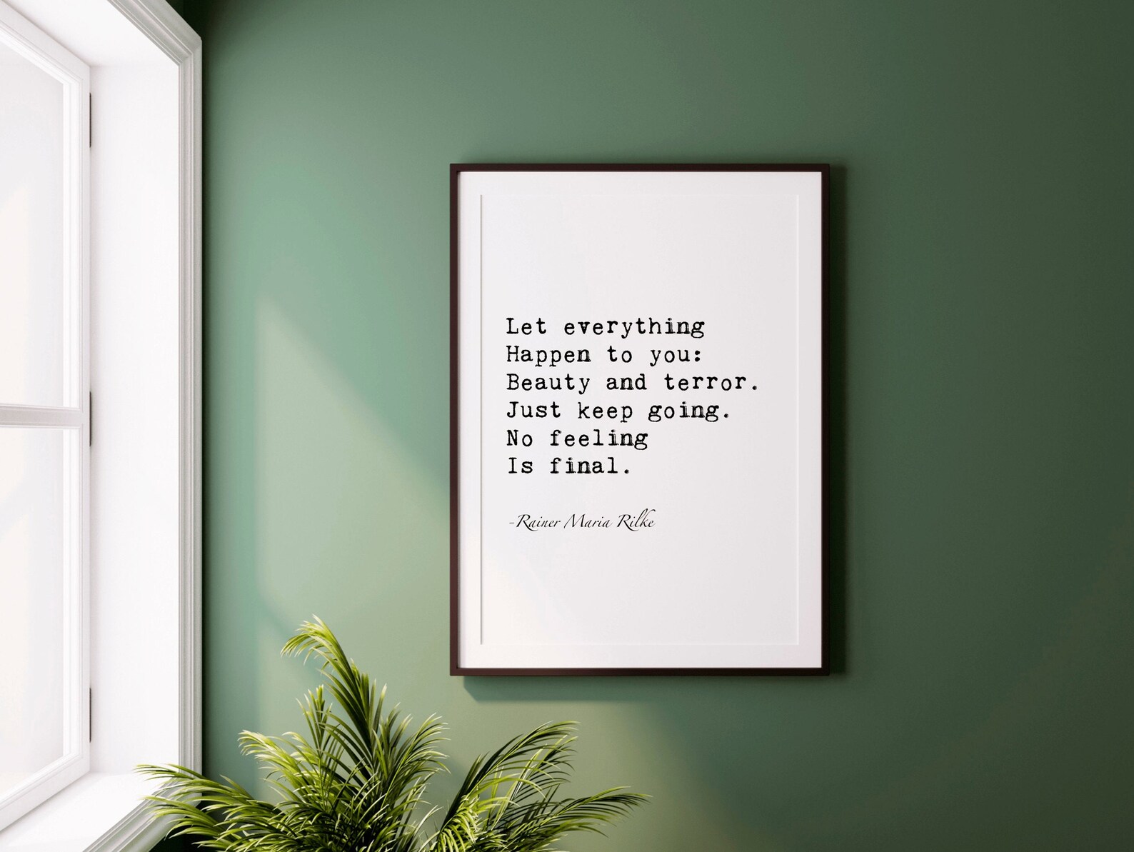 Rainer Maria Rilke JoJo Rabbit quote Print Let Etsy