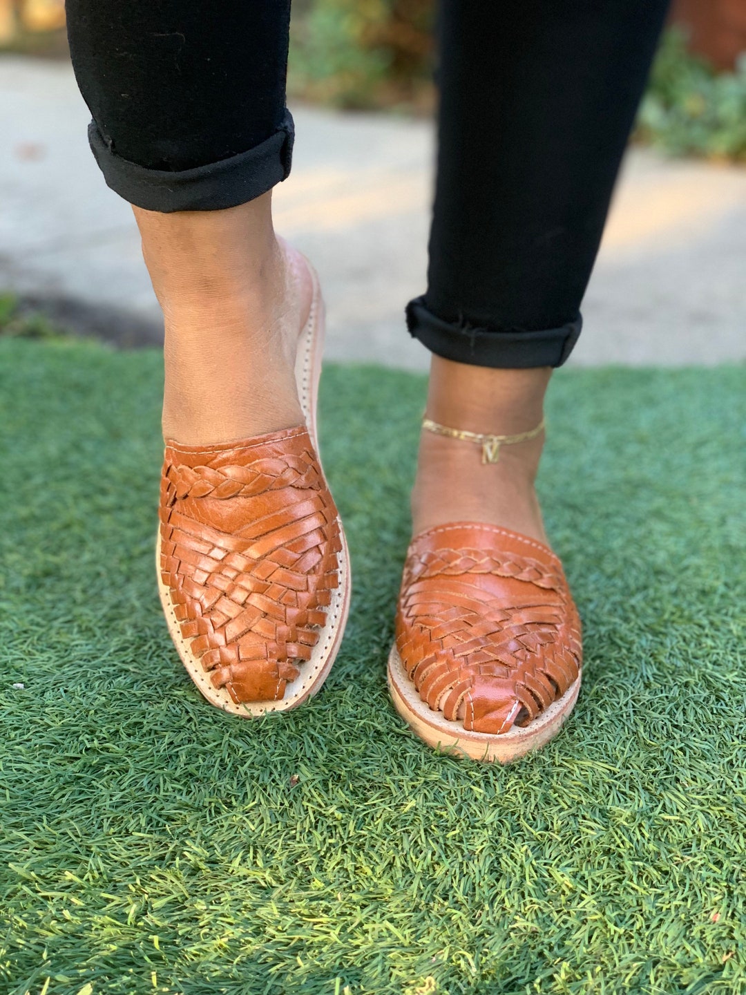 mexican flower sandals