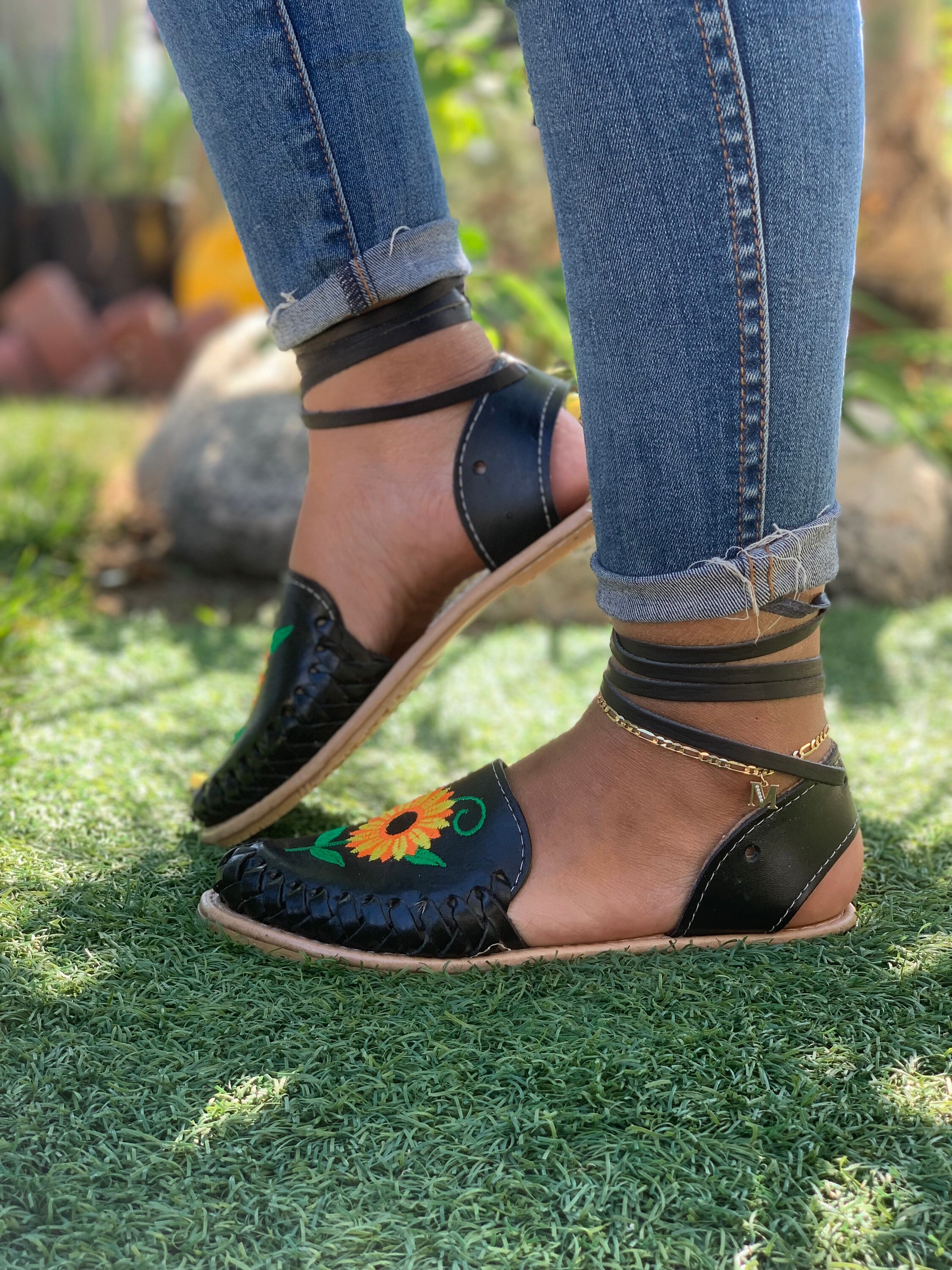 cheap black huaraches