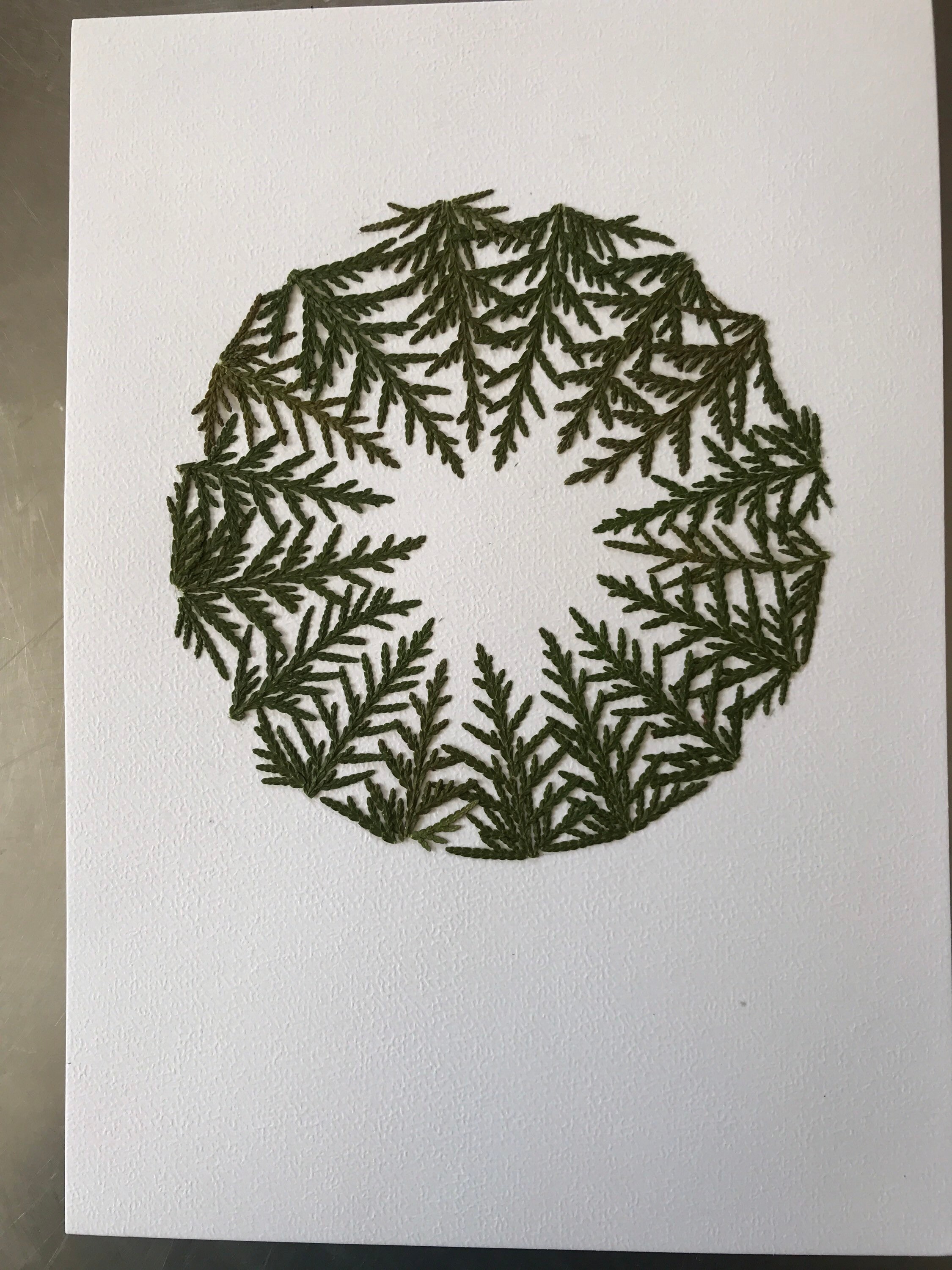 Tableau de Feuilles Séchées