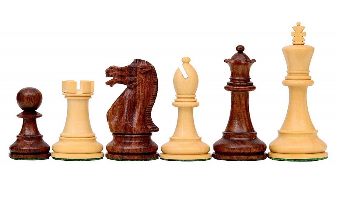Indian Handmade Wooden Vintage Chess Pieces Set King Size Etsy
