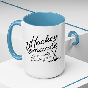 Hockey Romance Bookish Mug | Gift for Romance Readers | Sports Romance | Writer Romance Author | Bookish Gift for Bookworm | (Gildan)