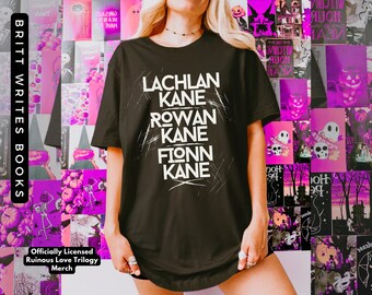 Camiseta de los Hermanos Kane / Libros de romance oscuro / Carnicero + Mirlo / Cuero + Alondra / Mercancía de la Trilogía del Amor Ruinoso / Lector de romance picante