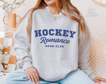 Hockey Romance Sweatshirt | Hockey Romance Book Club Crewneck for Romance Readers, Sports Romance Fans, and Bookish Gifts