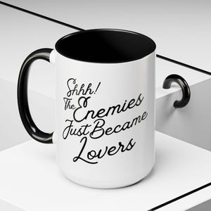 Enemies to Lovers Coffee Mug | Romance Tropes | Romantasy Bookish Mug for Reader | Bookish Gift for Bookworm | Reader Gift Librarian