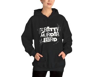 Pretty Murder Bird Hoodie | Dark Romance Books | Tourist Season Hooded Sweatshirt | Seasons of Carnage Books | Read Romance Books