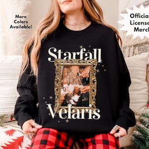 Starfall in Velaris Sweatshirt | ACOTAR SJM | A Court of Thorns and Roses | Feyre | Gift for Bookworms Fantasy Reader Sweatshirt Bookish
