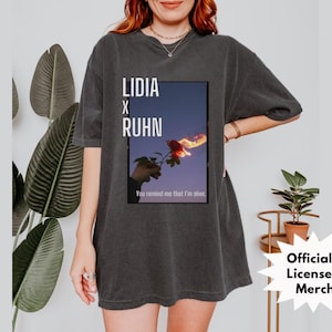 Lidia x Ruhn Tee | Crescent City House of Earth and Blood, Sarah J Maas | Ruhn Danaan |  SJM Merch | Fantasy Reader Tee | Bookish Gift Ideas