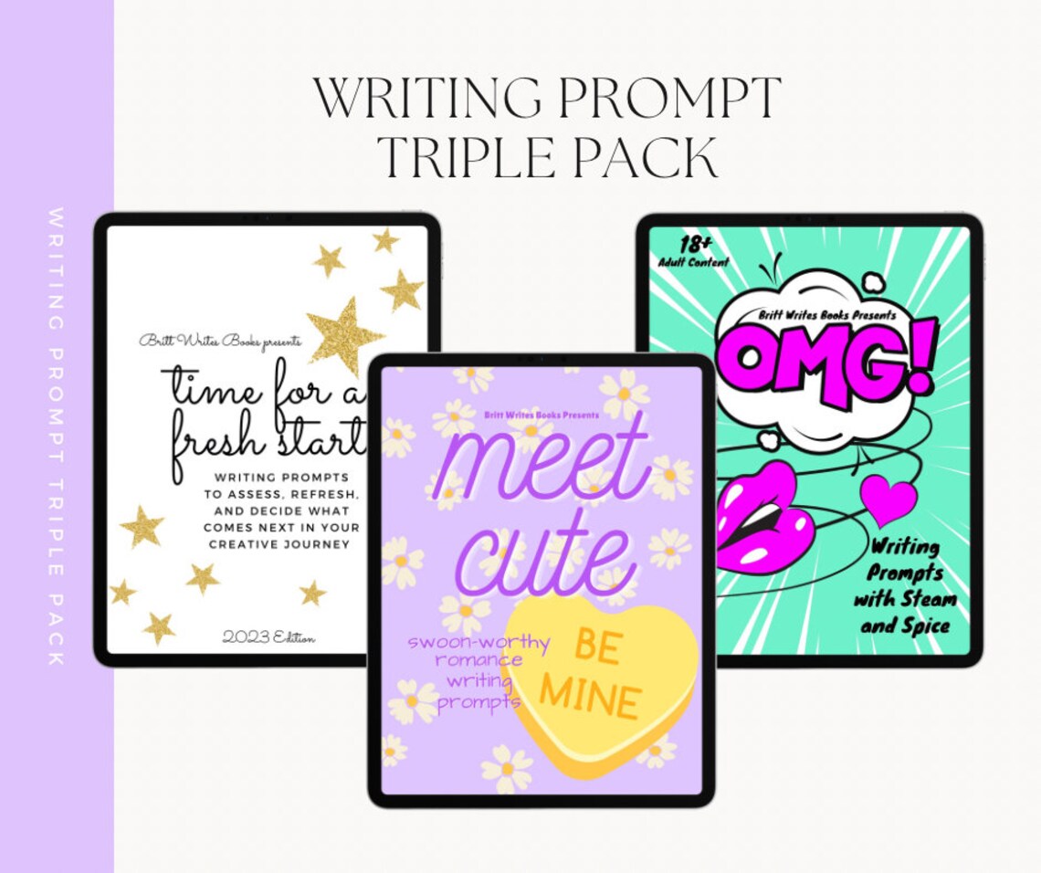 Writing Prompt Triple Pack | Meet Cute Romance Writing Prompts + OMG ...