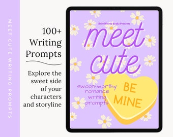 Meet Cute Swoon-worthy Romance Writing Prompts | Creative Writing | Novel Writing | Writer Workbook | Journal Prompts | Preptober |