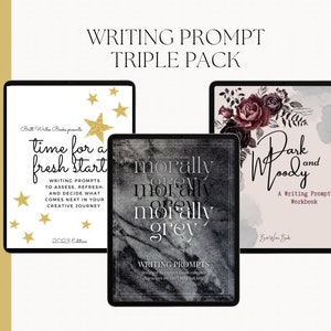 Writing Prompt Triple Pack | Dark and Moody Writing Prompts + Morally ...