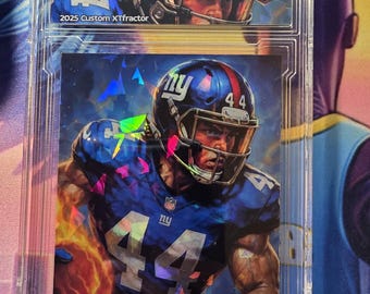 Cam Skattebo Custom card hand made by the Artist
