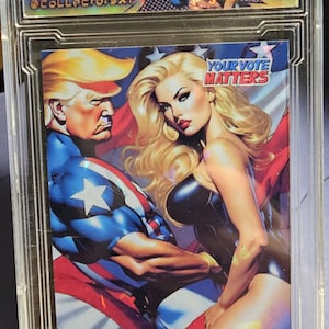 Präsident Donald Trump Cracked Ice Custom Card