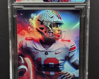 Ohio State Julian Sayin card hand made by the Artist