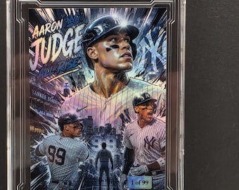 Aaron Judge card hand made by the Artist ACEO